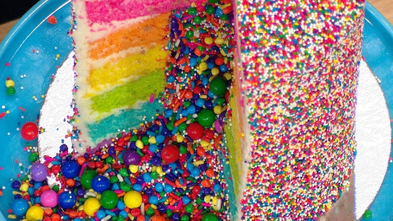 The "Rainbow Explosion" Cake Is the Birthday Cake of Your Dreams | Rachael Ray Show