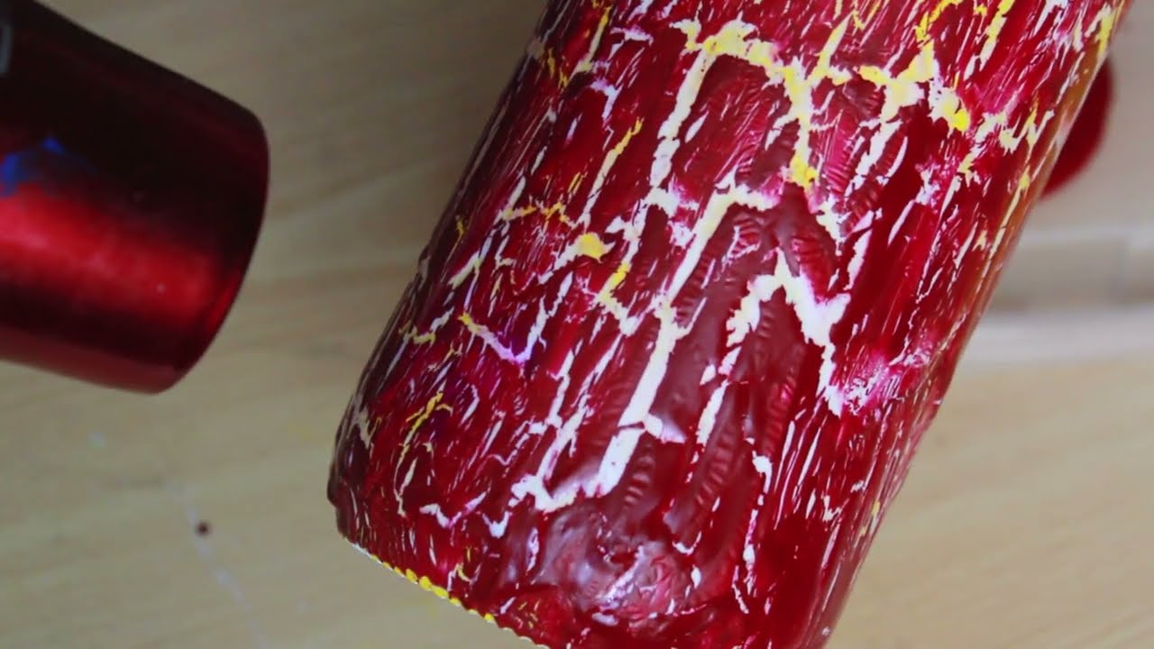 COMO CRAQUELAR EN BOTELLA DE VIDRIO  CON COLA - Mary Manualidades