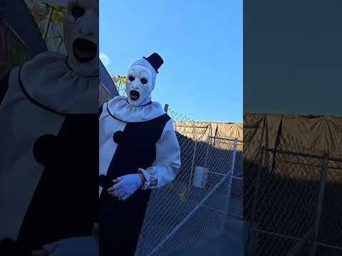 When you see Art the Clown from TERRIFIER,  you have to give him a Straight Edge Knives Sticker!