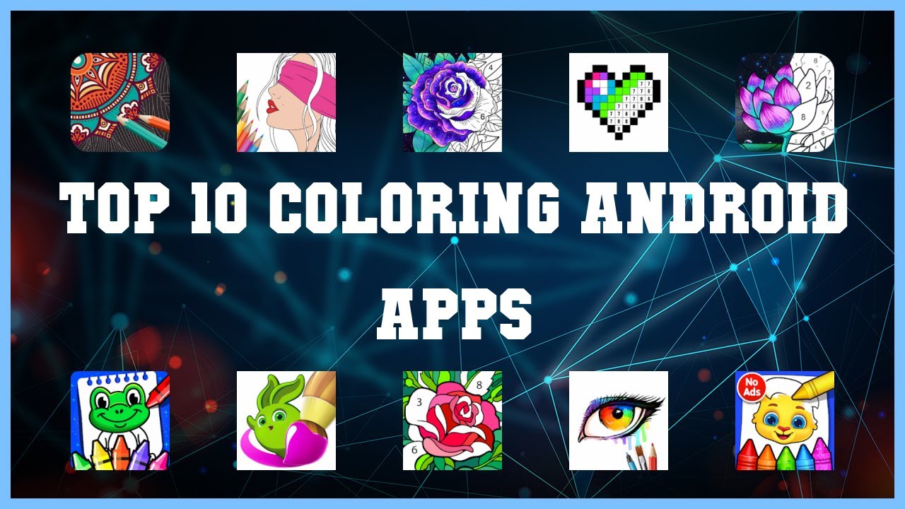 Math Colouring Android App Top 10 Coloring Android App | Review - YouTube