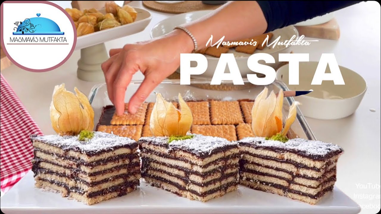 EN GÜZEL‼️ÇİKOLATALI BİSKÜVİLİ BORCAM PASTASI✔️Sosu MÜTHİŞ Mutlaka Deneyin🔝 Fırınsız Pastalar_