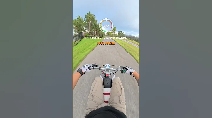 Speed testing a 72v Razor Electric Dirtbike