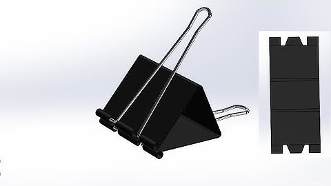 Sheet metal Binder Clip - Solidworks Assy
