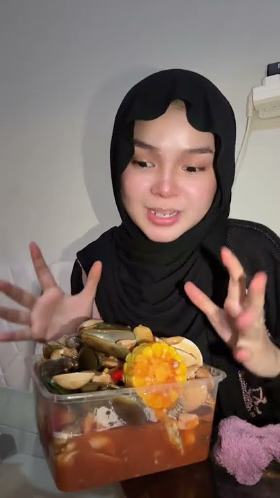 makan seafood tanpa nasi tuh enak banget #shortvideo #imgetlose #nabila #mukbang #seafood #ibu