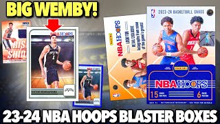 *WE GOT A BIG WEMBY!!! 😮🔥* 2023-24 Panini NBA Hoops Basketball Retail Blaster Box Review x3