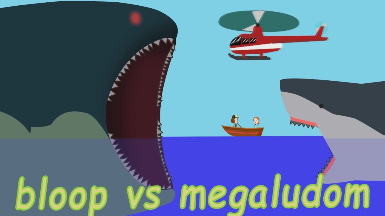 Mega Bloop Bloop vs megalodon desenho animado de monstros gigantes#comedia#filmes ...