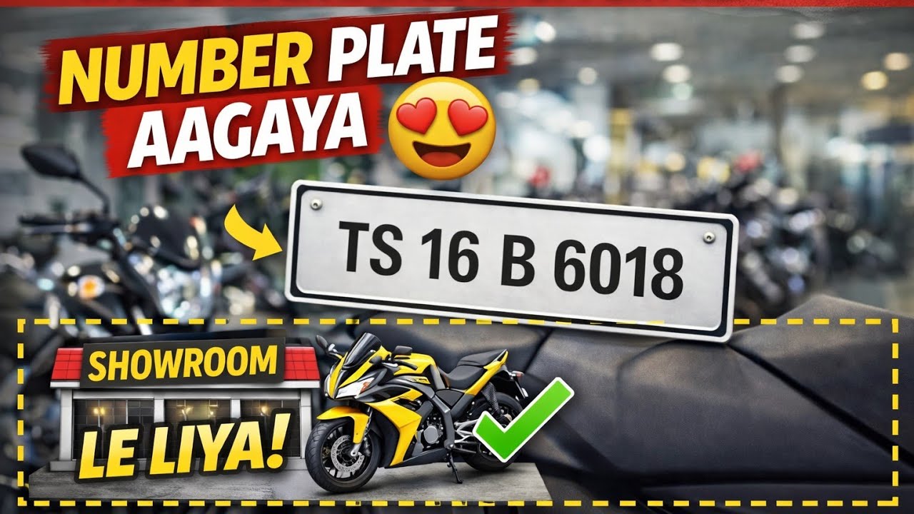 Aaj Aaya Bike Ka Number Plate 🚲 || Showroom Visit Vlog || Patel ki duniya