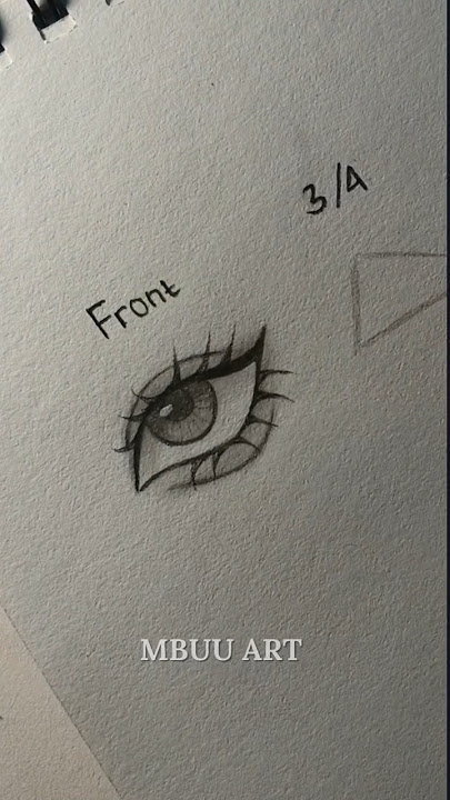 How to draw Eye's with three Angles✨ #drawing #tutorial #howtodraw #eyes #art