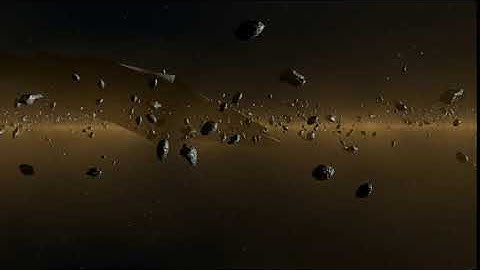 Asteroid field test made with Blender (Nov 2012)