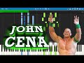 John Cena Theme Song The Time Is Now Piano Cover Tutorial With Sheet Music 