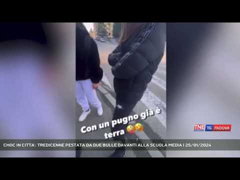 CHOC IN CITTA': TREDICENNE PESTATA DA DUE BULLE DAVANTI ALLA SCUOLA MEDIA | 25/01/2024