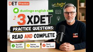 3 DET Read & Complete Practice Questions | Improve Your Reading Score 📚