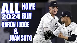 Aaron Judge & Juan Soto - All Home Runs from the 2024 MLB Season