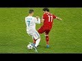 محمد صلاح يراوغ كرستيانو في نهائي دوري الابطال