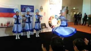 Young Russian Girls Dance at language Show Live
