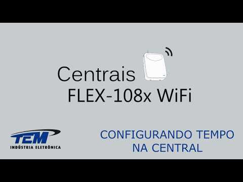 FLEX-108x | Configurando Tempos na Central via Navegador