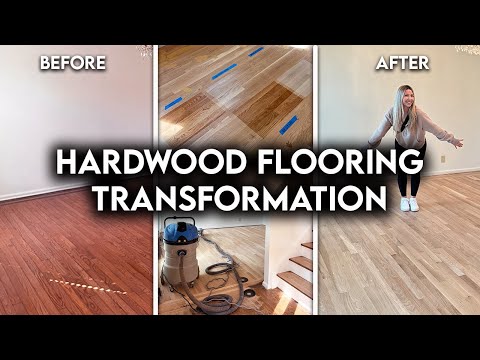 REFINISHING DATED HARDWOOD