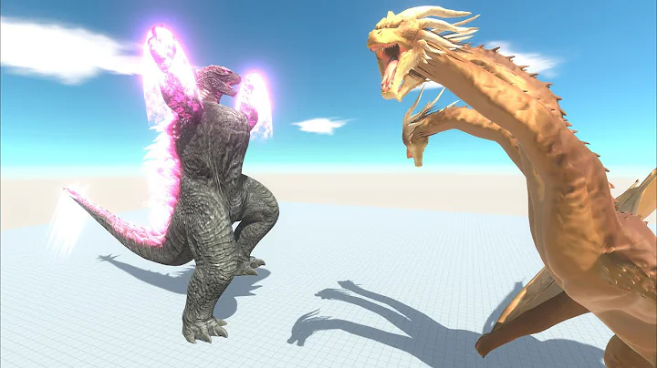 Evolution of Godzilla Face off Monster Zero Ghidorah. Epic battle of Evolved Godzilla VS Ghidorah