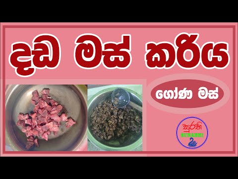 දඩ මස කර ය දඩමස ම ල ව ග ණ මස කර ය ග ණ මස ම ල ව Deer Meat Curry Dada Mas 