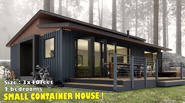 3x40ft Shipping Container Homes | Cozy small container house | 2 bedrooms