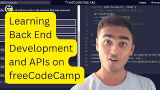 Learning Back End Development and APIs on freeCodeCamp #coding