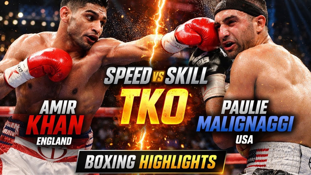 Amir Khan (England) vs Paul Malignaggi (USA) | TKO | Speed vs Skill | Boxing Fight Highlights HD