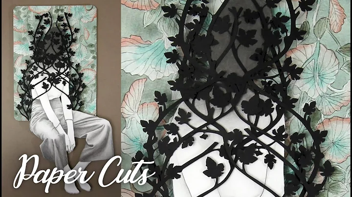 These intricate paper cut figures are shrouded in ...