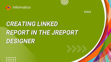 How to create Linked Report in the Jreport Designer