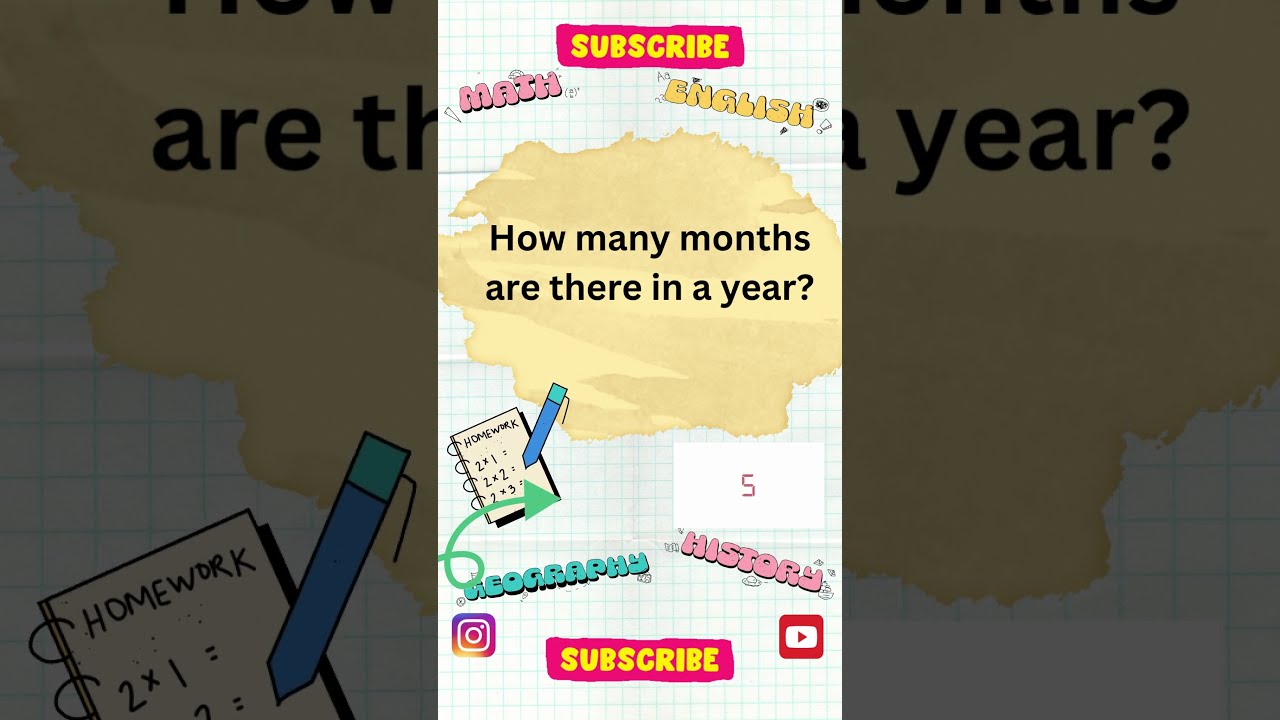 How Many Months Are There In A Year YouTube