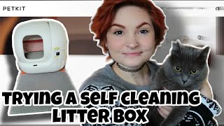 UNBOXING AND TRYING A SELFCLEANING LITTER BOX!