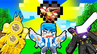 HUY NOOB BẢO VỆ DRILL MAN KHỎI QUÁI VẬT SKIBIDI TRONG MINECRAFT⚔️ 🚽