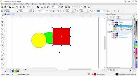 Tutorial CorelDRAW X8 Property Bar and Object Manager