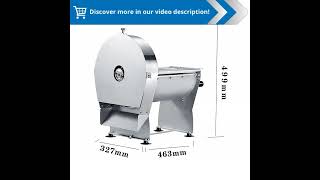 220V Electric Meat Slicer: Multifunctional Stainless Steel Kitchen Slicer for Various Foods