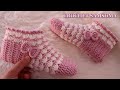 كروشيه حذاء سليبر منزلي مميز وانيق للمبتدئات ولمختلف المقاسات /  Crochet Easy Slippers Boots