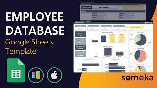 Employee Database Google Sheets Template | HR data spreadsheet