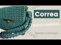 "🧶 ¡CORREA para el Bolso VERDIVA en CROCHET y para COLGAR DE LA MUÑECA | PASO a PASO ✅