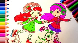 Strawberry Shortcake Coloring Pages Videos For Children
