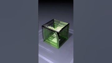 Satisfying Metal Cube Loop with Geometry Nodes in Blender 3D