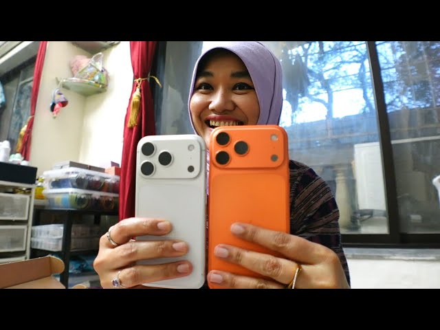 ASMR soft spoken - unboxing my new 17 pro max cosmic orange 🍊 yay!!! 🎉 🥳