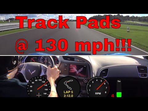 PowerStop TrackDay Pad Review (SCCA TNIA Pitt Race) - C7 Corvette Z51