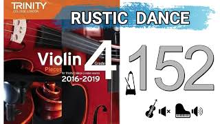 Rustic Dance | Christopher Norton | Piano Accompaniment | TCL Violin Grade 4 Exams | 152