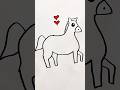 رسم حصان كيف ترسم حصان كيوت خطوة بخطوة رسم سهل للاطفال تعليم الرسم للمبتدئين Shorts 