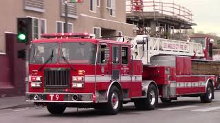 LAFD Truck 9 (reserve) Responding