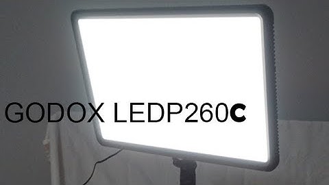 GODOX LEDP260C LIGHT PANEL (UNBOXING)