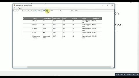 How to make Report of Database in Visual Studio Windows Form Application? This is 4th Part.