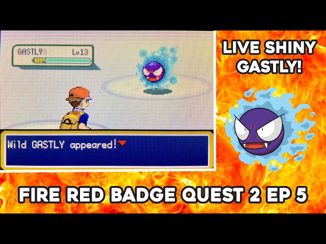 Gen3] Shiny Gastly I found playing FireRed again : r/ShinyPokemon