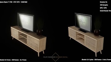 Blender 2.8 render test - eevee vs cycles