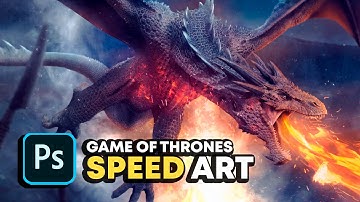 Epic DRAGON FIRE in photoshop! | Game of Thrones - Speed Art