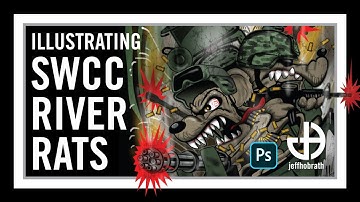 From the Vault - Illustrating Navy SWCC River Rats sketch to Photoshop | Jeff Hobrath Art Studio