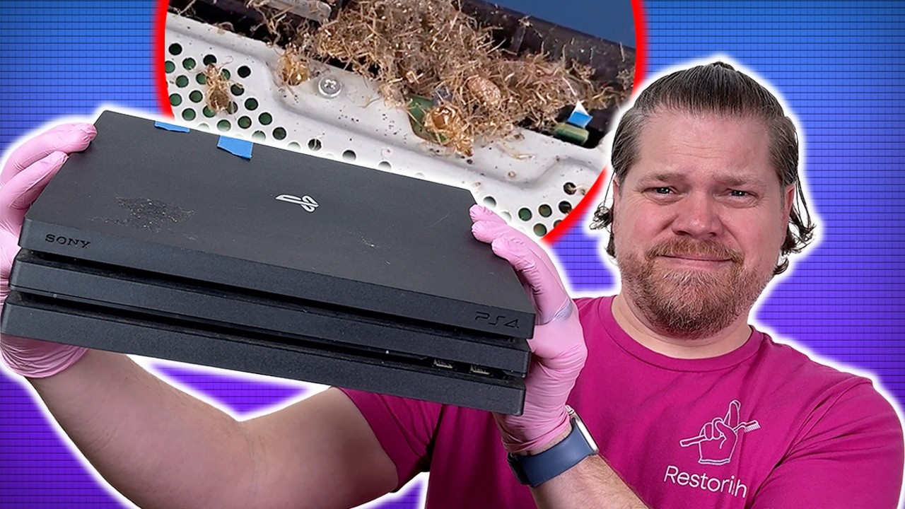 DISGUSTING Bug Infested PS4 Pro - Let’s Clean It! - YouTube